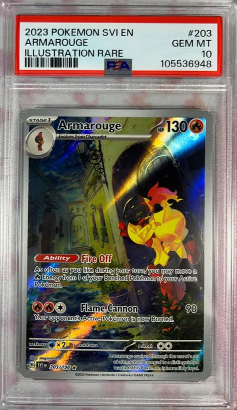 Pokémon SV1 Armarouge IR 203/198 – GEM MINT - PSA 10