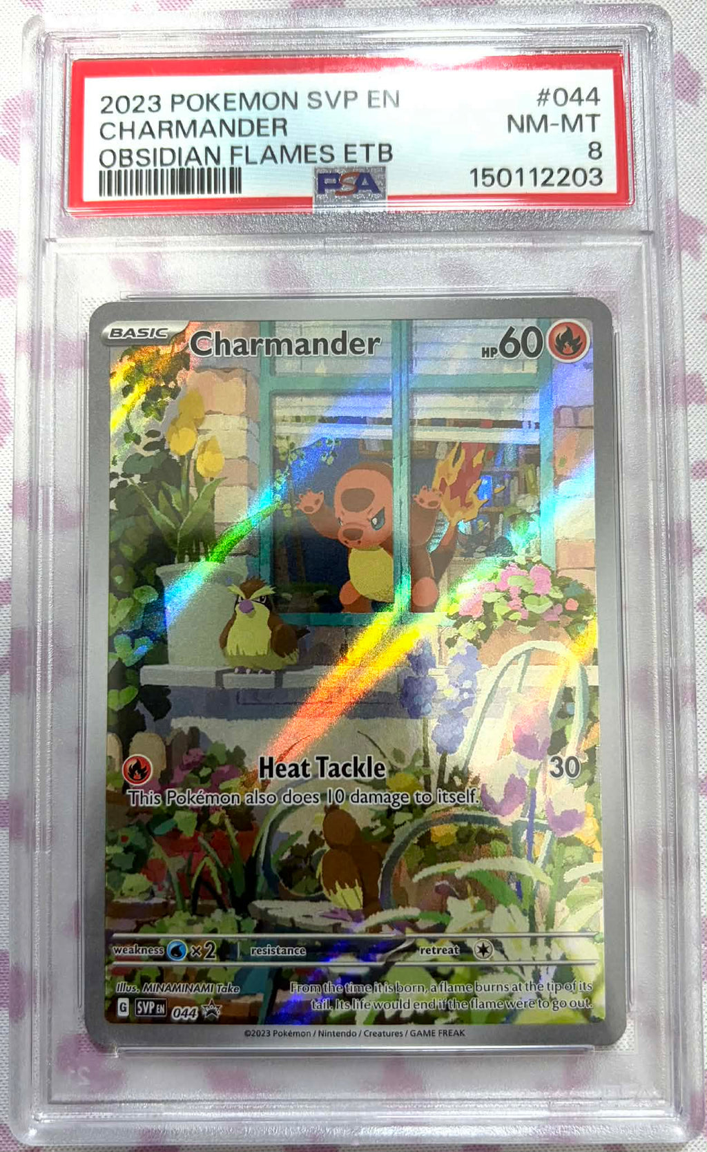 044 pokemon card PSA 8