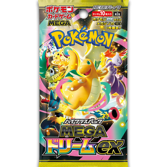Pokémon Japanese “Mega Dream” Booster Pack Factory Sealed